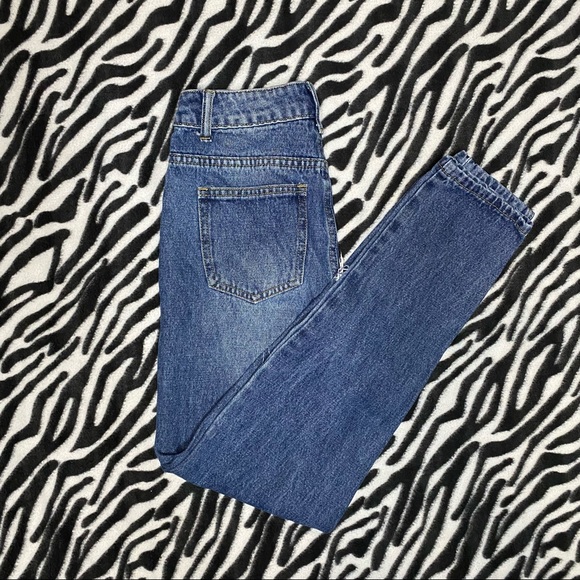 Fashion Nova Blue Ripped Jeans - Picture 2 of 4